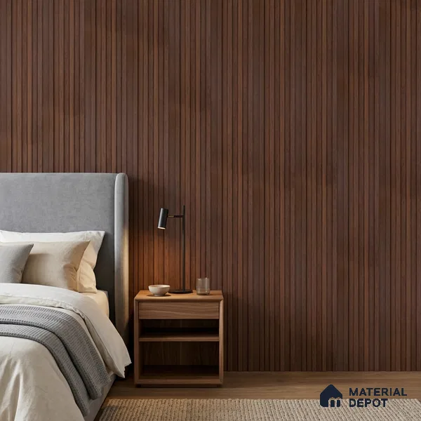 Wooden Look PN 06871 9.2 ft x 6.1 inch Charcoal Panel - 16 mm | Suitable for Living Room, Bedroom & TV Cabinet | Width is Subjected to 5% Variation