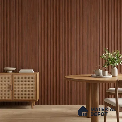 Wooden Look PN 06872 9.2 ft x 6.1 inch Charcoal Panel - 16 mm | Suitable for Living Room, Bedroom & TV Cabinet | Width is Subjected to 5% Variation