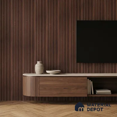 Wooden Look PN 06873 9.2 ft x 6.1 inch Charcoal Panel - 16 mm | Suitable for Living Room, Bedroom & TV Cabinet | Width is Subjected to 5% Variation