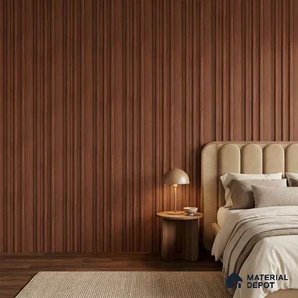 Wooden Look PN 06874 9.2 ft x 6.1 inch Charcoal Panel - 16 mm | Suitable for Living Room, Bedroom & TV Cabinet | Width is Subjected to 5% Variation