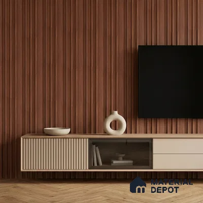 Wooden Look PN 06874 9.2 ft x 6.1 inch Charcoal Panel - 16 mm | Suitable for Living Room, Bedroom & TV Cabinet | Width is Subjected to 5% Variation