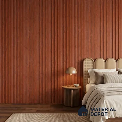 Wooden Look PN 06875 9.2 ft x 6.1 inch Charcoal Panel - 16 mm | Suitable for Living Room, Bedroom & TV Cabinet | Width is Subjected to 5% Variation