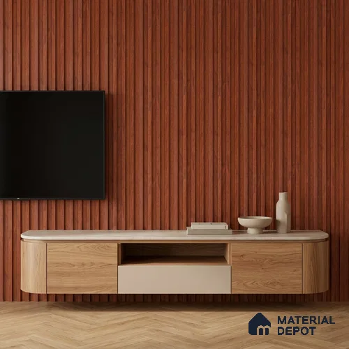 Wooden Look PN 06875 9.2 ft x 6.1 inch Charcoal Panel - 16 mm | Suitable for Living Room, Bedroom & TV Cabinet | Width is Subjected to 5% Variation