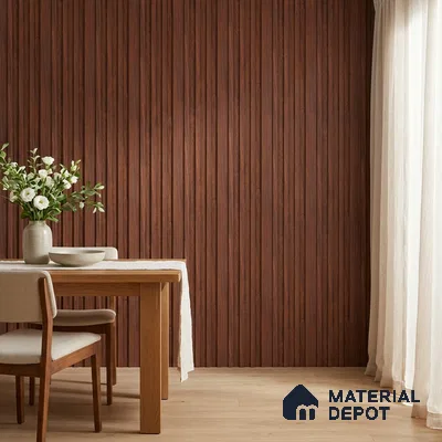 Wooden Look PN 06876 9.2 ft x 6.1 inch Charcoal Panel - 16 mm | Suitable for Living Room, Bedroom & TV Cabinet | Width is Subjected to 5% Variation