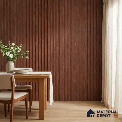 Wooden Look PN 06876 9.2 ft x 6.1 inch Charcoal Panel - 16 mm | Suitable for Living Room, Bedroom & TV Cabinet | Width is Subjected to 5% Variation