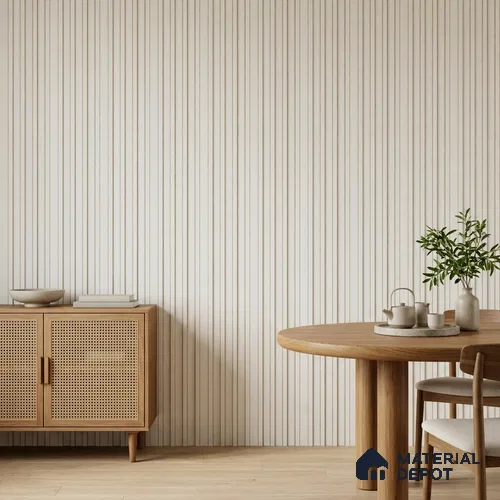 Ivory Beige Plain Colour Look PN 06879 9.2 ft x 6.1 inch Charcoal Panel - 16 mm | Suitable for Living Room, Bedroom & TV Cabinet | Width is Subjected to 5% Variation