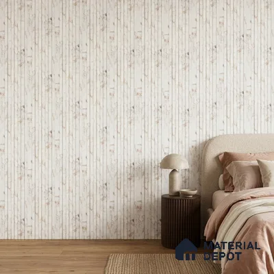 Ivory Beige Marble Look PN 06883 9.2 ft x 6.1 inch Charcoal Panel - 16 mm | Suitable for Living Room, Bedroom & TV Cabinet | Width is Subjected to 5% Variation