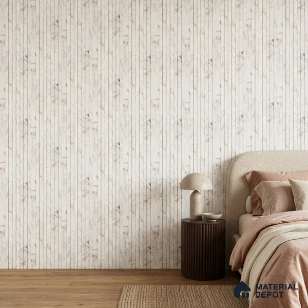 Ivory Beige Marble Look PN 06883 9.2 ft x 6.1 inch Charcoal Panel - 16 mm | Suitable for Living Room, Bedroom & TV Cabinet | Width is Subjected to 5% Variation