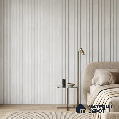 Dove Grey Marble Look PN 06887 9.2 ft x 6.1 inch Charcoal Panel - 16 mm | Suitable for Living Room, Bedroom & TV Cabinet | Width is Subjected to 5% Variation