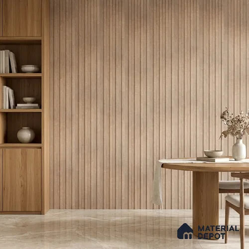 Cappuccino Beige Marble Look PN 06888 9.2 ft x 6.1 inch Charcoal Panel - 16 mm | Suitable for Living Room, Bedroom & TV Cabinet | Width is Subjected to 5% Variation