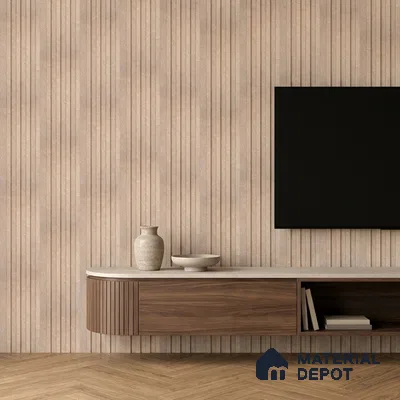 Cappuccino Beige Marble Look PN 06888 9.2 ft x 6.1 inch Charcoal Panel - 16 mm | Suitable for Living Room, Bedroom & TV Cabinet | Width is Subjected to 5% Variation