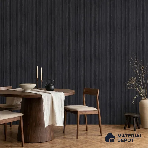 Graphite Black Marble Look PN 06891 9.2 ft x 6.1 inch Charcoal Panel - 16 mm | Suitable for Living Room, Bedroom & TV Cabinet | Width is Subjected to 5% Variation