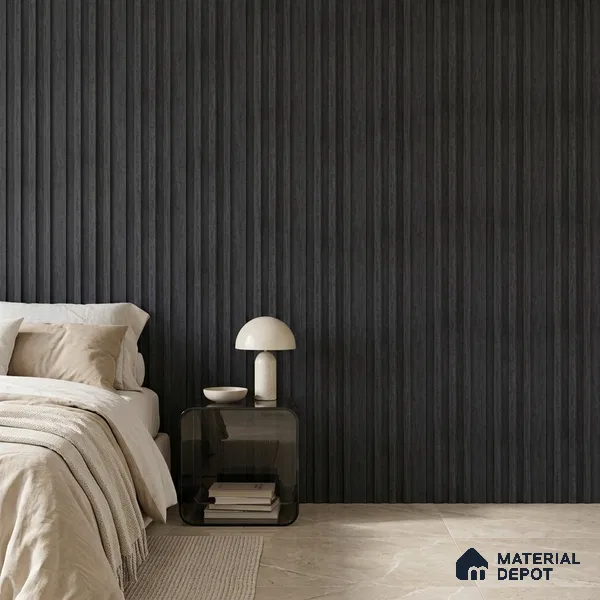 Graphite Black Marble Look PN 06891 9.2 ft x 6.1 inch Charcoal Panel - 16 mm | Suitable for Living Room, Bedroom & TV Cabinet | Width is Subjected to 5% Variation