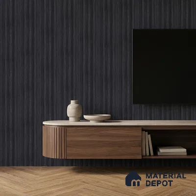 Graphite Black Marble Look PN 06891 9.2 ft x 6.1 inch Charcoal Panel - 16 mm | Suitable for Living Room, Bedroom & TV Cabinet | Width is Subjected to 5% Variation