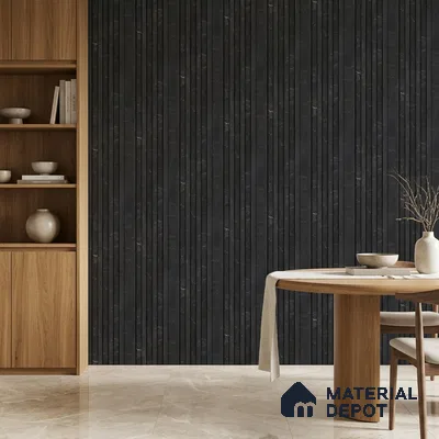 Wenge Brown Marble Look PN 06892 9.2 ft x 6.1 inch Charcoal Panel - 16 mm | Suitable for Living Room, Bedroom & TV Cabinet | Width is Subjected to 5% Variation