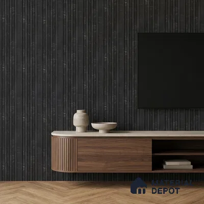 Wenge Brown Marble Look PN 06892 9.2 ft x 6.1 inch Charcoal Panel - 16 mm | Suitable for Living Room, Bedroom & TV Cabinet | Width is Subjected to 5% Variation