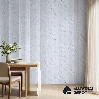 Lavender Marble Look PN 06894 8 ft x 6 inch Charcoal Panel - 6 mm | Suitable for Living Room, Bedroom & TV Cabinet | Width is Subjected to 5% Variation