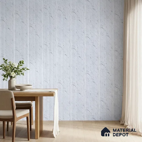 Lavender Marble Look PN 06894 8 ft x 6 inch Charcoal Panel - 6 mm | Suitable for Living Room, Bedroom & TV Cabinet | Width is Subjected to 5% Variation