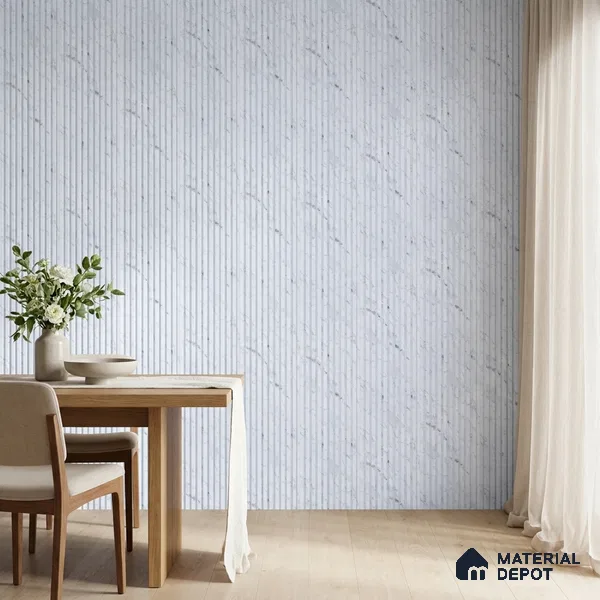 Lavender Marble Look PN 06894 8 ft x 6 inch Charcoal Panel - 6 mm | Suitable for Living Room, Bedroom & TV Cabinet | Width is Subjected to 5% Variation