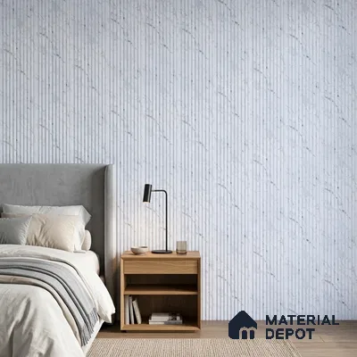 Lavender Marble Look PN 06894 8 ft x 6 inch Charcoal Panel - 6 mm | Suitable for Living Room, Bedroom & TV Cabinet | Width is Subjected to 5% Variation