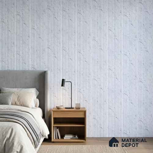 Lavender Marble Look PN 06894 8 ft x 6 inch Charcoal Panel - 6 mm | Suitable for Living Room, Bedroom & TV Cabinet | Width is Subjected to 5% Variation