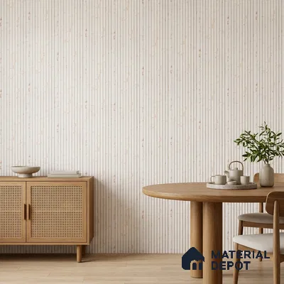 Ivory Beige Marble Look PN 06896 8 ft x 6 inch Charcoal Panel - 6 mm | Suitable for Living Room, Bedroom & TV Cabinet | Width is Subjected to 5% Variation