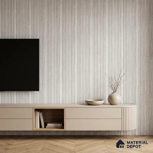 Dove Grey Marble Look PN 06898 8 ft x 6 inch Charcoal Panel - 6 mm | Suitable for Living Room, Bedroom & TV Cabinet | Width is Subjected to 5% Variation