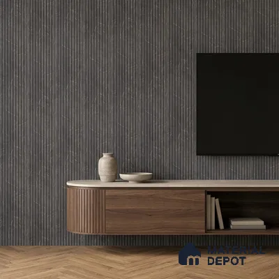 Cappucino Brown Marble Look PN 06899 8 ft x 6 inch Charcoal Panel - 6 mm | Suitable for Living Room, Bedroom & TV Cabinet | Width is Subjected to 5% Variation