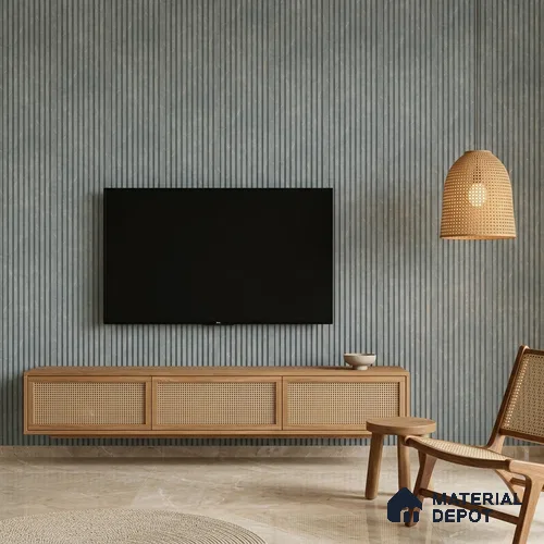 Mushroom Grey Marble Look PN 06901 8 ft x 6 inch Charcoal Panel - 6 mm | Suitable for Living Room, Bedroom & TV Cabinet | Width is Subjected to 5% Variation