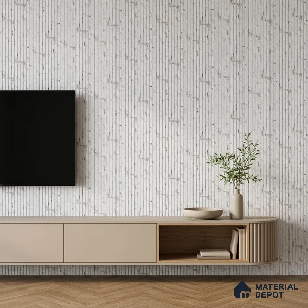 Dove Grey Marble Look PN 06904 8 ft x 6 inch Charcoal Panel - 6 mm | Suitable for Living Room, Bedroom & TV Cabinet | Width is Subjected to 5% Variation