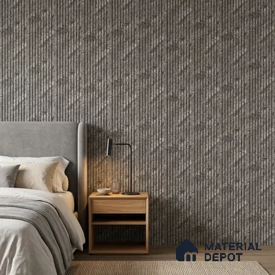 Steel Grey Marble Look PN 06905 8 ft x 6 inch Charcoal Panel - 6 mm | Suitable for Living Room, Bedroom & TV Cabinet | Width is Subjected to 5% Variation