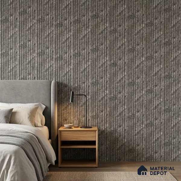 Steel Grey Marble Look PN 06905 8 ft x 6 inch Charcoal Panel - 6 mm | Suitable for Living Room, Bedroom & TV Cabinet | Width is Subjected to 5% Variation