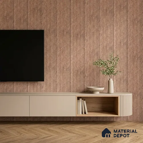 Oak Brown Marble Look PN 06907 8 ft x 6 inch Charcoal Panel - 6 mm | Suitable for Living Room, Bedroom & TV Cabinet | Width is Subjected to 5% Variation