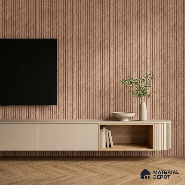 Oak Brown Marble Look PN 06907 8 ft x 6 inch Charcoal Panel - 6 mm | Suitable for Living Room, Bedroom & TV Cabinet | Width is Subjected to 5% Variation