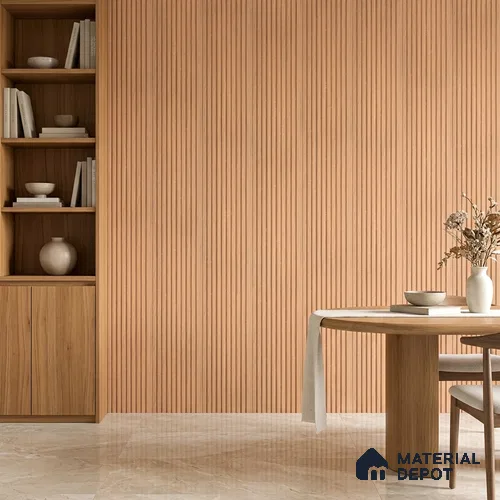 Wooden Look PN 06910 8 ft x 6 inch Charcoal Panel - 6 mm | Suitable for Living Room, Bedroom & TV Cabinet | Width is Subjected to 5% Variation