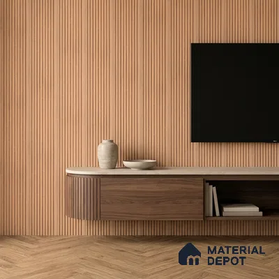 Wooden Look PN 06910 8 ft x 6 inch Charcoal Panel - 6 mm | Suitable for Living Room, Bedroom & TV Cabinet | Width is Subjected to 5% Variation
