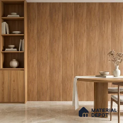 Wooden Look PN 06911 8 ft x 6 inch Charcoal Panel - 6 mm | Suitable for Living Room, Bedroom & TV Cabinet | Width is Subjected to 5% Variation