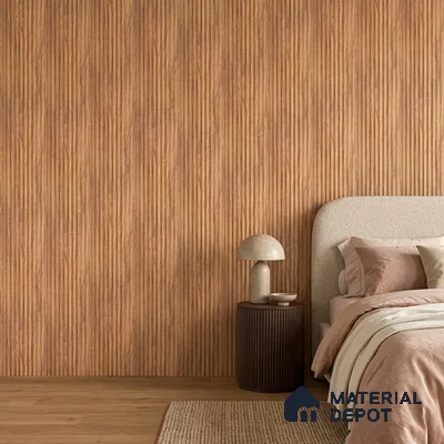 Wooden Look PN 06911 8 ft x 6 inch Charcoal Panel - 6 mm | Suitable for Living Room, Bedroom & TV Cabinet | Width is Subjected to 5% Variation