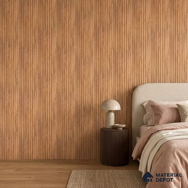 Wooden Look PN 06911 8 ft x 6 inch Charcoal Panel - 6 mm | Suitable for Living Room, Bedroom & TV Cabinet | Width is Subjected to 5% Variation