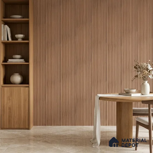 Wooden Look PN 06912 8 ft x 6 inch Charcoal Panel - 6 mm | Suitable for Living Room, Bedroom & TV Cabinet | Width is Subjected to 5% Variation