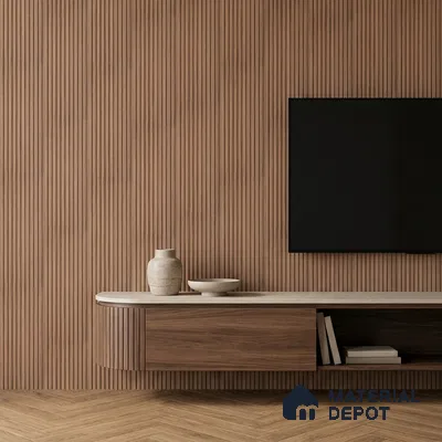 Wooden Look PN 06912 8 ft x 6 inch Charcoal Panel - 6 mm | Suitable for Living Room, Bedroom & TV Cabinet | Width is Subjected to 5% Variation