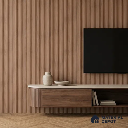 Wooden Look PN 06912 8 ft x 6 inch Charcoal Panel - 6 mm | Suitable for Living Room, Bedroom & TV Cabinet | Width is Subjected to 5% Variation