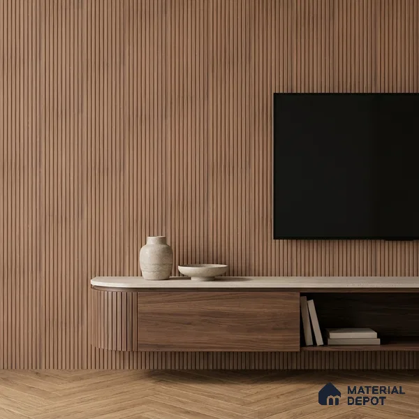 Wooden Look PN 06912 8 ft x 6 inch Charcoal Panel - 6 mm | Suitable for Living Room, Bedroom & TV Cabinet | Width is Subjected to 5% Variation