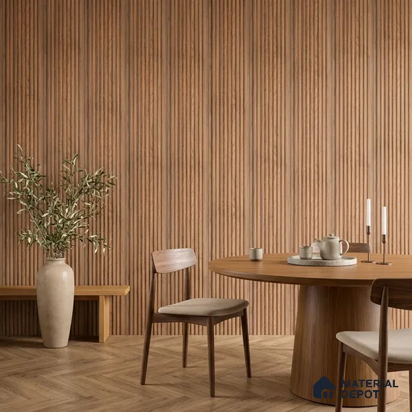 Wooden Look PN 06913 8 ft x 6 inch Charcoal Panel - 6 mm | Suitable for Living Room, Bedroom & TV Cabinet | Width is Subjected to 5% Variation