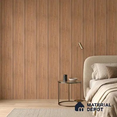 Wooden Look PN 06913 8 ft x 6 inch Charcoal Panel - 6 mm | Suitable for Living Room, Bedroom & TV Cabinet | Width is Subjected to 5% Variation