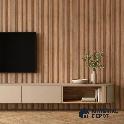 Wooden Look PN 06913 8 ft x 6 inch Charcoal Panel - 6 mm | Suitable for Living Room, Bedroom & TV Cabinet | Width is Subjected to 5% Variation