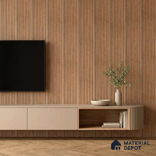 Wooden Look PN 06913 8 ft x 6 inch Charcoal Panel - 6 mm | Suitable for Living Room, Bedroom & TV Cabinet | Width is Subjected to 5% Variation