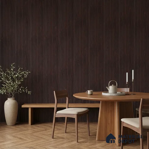 Wooden Look PN 06914 8 ft x 6 inch Charcoal Panel - 6 mm | Suitable for Living Room, Bedroom & TV Cabinet | Width is Subjected to 5% Variation