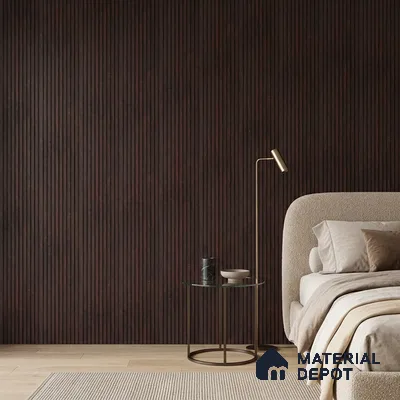 Wooden Look PN 06914 8 ft x 6 inch Charcoal Panel - 6 mm | Suitable for Living Room, Bedroom & TV Cabinet | Width is Subjected to 5% Variation