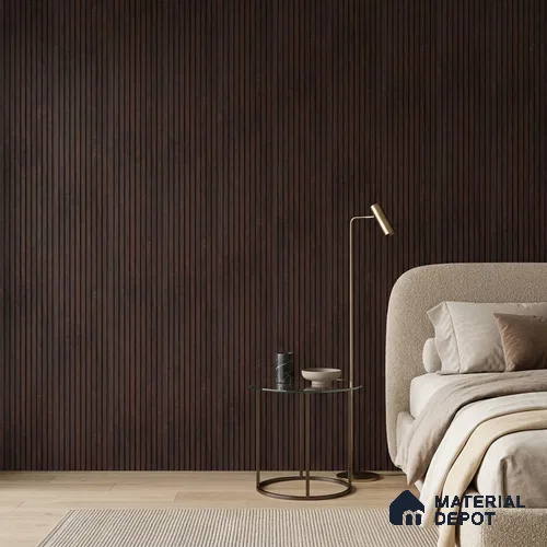 Wooden Look PN 06914 8 ft x 6 inch Charcoal Panel - 6 mm | Suitable for Living Room, Bedroom & TV Cabinet | Width is Subjected to 5% Variation